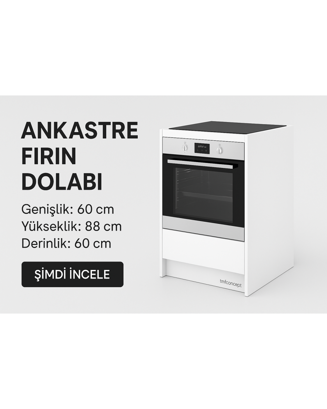 Ankastre fırın dolabı